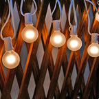 String Lights 25 Ft Frosted Globe G40 Bulbs, Warm White, Waterproof