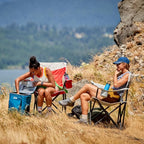 Coleman Big-N-Tall Camping Chair with Cup Holder & Side Pocket, Water-Resistant XL Outdoor Seat Supports up to 600 lbs, Great for Camping, Tailgating, Firepits, Patio, & More