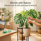 20-Pack Monstera Plant Support Stakes - Stackable Sticks for Indoor Plants up to 46" - Outdoor Garden Poles & Trellis with Tape & Twist Tie for Climbing Vines