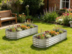 6 ft x 2 ft Raised Garden Bed Metal Elevated Planter for Vegetable Flower Herb (2pk)