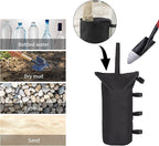 4 Pack Sand Bags for Canopy, Pop up Canopy Tent Weights SandBags for Outdoor Use - Black Without Sand