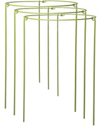 3-Pack Heavy Duty Plant Support Stakes, Metal Plant Ring Cages for Indoor Outdoor Plants, Adjustable Garden Stakes for Peonies, Monstera, Pothos, Hydrangea, Vines & Potted Plant (10" W x 17" H)