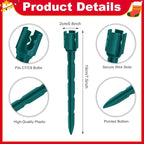 60 Pcs 7.5 Inch Christmas Light Stakes, Christmas Yard Stakes for C7 C9 Christmas Lights, Garden Path Walkway Holiday Decorations(Green)