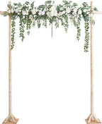 Artificial Flower Garland 6.5 Ft Sage and White Silk Arch Swag