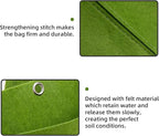 LITLANDSTAR Hanging Planter, 18 Pocket Vertical Wall Mounted Grow Bag, Modern Indoor Green Rectangular Planting Bag