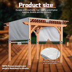 Universal Pergola Replacement Canopy Outdoor Canopy Shade Cover Waterproof Shade Top Cover for Outdoor Patio Porch Backyard(12 x 10 ft,Gray)