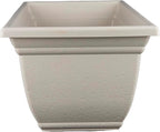 The HC Companies 24 Inch Mojave Window Planter Box with Drainage Holes, Lightweight UV-Resistant Plastic Outdoor Planters, 2-Pack Flower Box for Garden & Home Decor, Cottage Stone