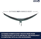 ENO, Eagles Nest Outfitters DoubleNest Lightweight Camping Hammock, 1 to 2 Person, Special Edition Colors, ATC
