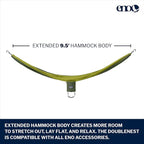 ENO, Eagles Nest Outfitters DoubleNest Lightweight Camping Hammock, 1 to 2 Person, Special Edition Colors, ATC