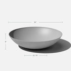 Veradek Mason Series Lane Bowl Planter| for Indoor or Outdoor Tabletops/Gardens |Made from Plastic-Stone Composite with Drainage Holes|Modern Décor for Flowers, Succulents, Small Plants