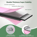 Raised Garden Bed Kit, 5x2x1 ft Galvanized Planter Box Outdoor with Safety Edging, Large Metal Raised Beds for Gardening Vegetables Flower Fruits (Blush Pink)