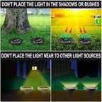 Solar Powered 2Pack, Waterproof LED Outdoor Disk Lights - Solar Garden Lights for Landscape, Pathway, Patio, Yard, Walkway, Lawn, Driveway (Warm White)