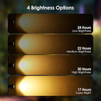 B-right Solar Spot Lights Outdoor, 8 Modes IP65 Waterproof Solar Powered Garden Spotlights 4-in-1 Landscape Lighting Auto On/Off with Remote Solar Uplights for Patio Pathway Tree 2700K Warm White