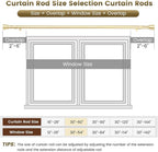 1” Diameter Gold Curtain Rod Itself is 30-60 inch 1 Pack, Fit 30 to 54 Windows with Heavy Duty Adjustable Telescopic Rod，Splicing Metal Extra Long Curtain Rod for Windows Sliding Glass Door