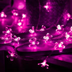 Indoor String Lights, 33 ft 100 LED Pink Cherry Blossom Flower Lights