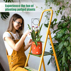 Plant Trellis for Climbing Plants Indoor, 15.94Inch Small Garden Metal Houseplant Trellis for Potted Plants Outdoor with 4 Patterns for Vine Ivy Flower Plant Support Lover Gifts Lattice