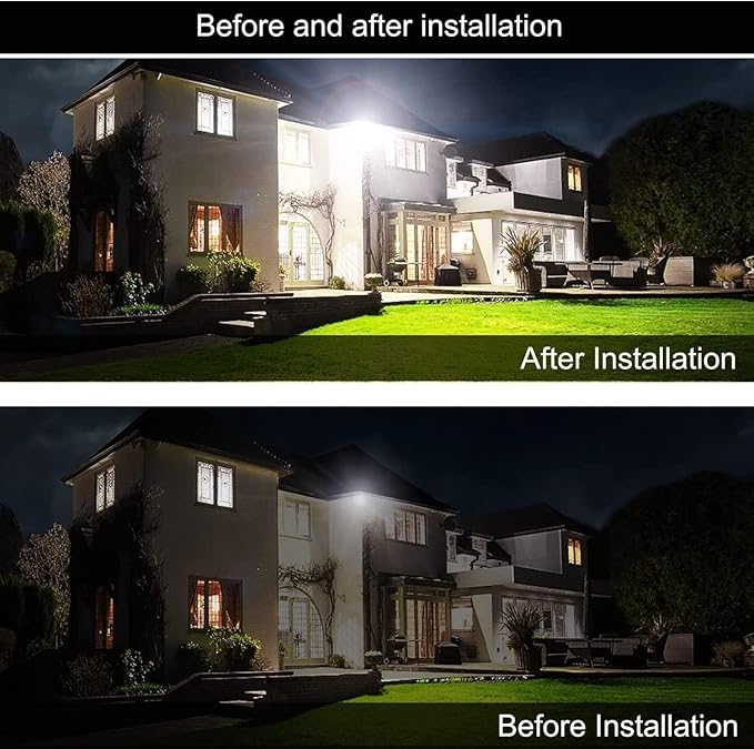 4Pack LED Flood Light Outdoor,150W LED Work Light 15500lm with 6FT US Plug,IP66 Waterproof Exterior Security Lights,6000K Daylight White Outside Floodlights Slim Design for Playground Yard