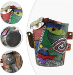 TOZLU Art Abstract Face Planters Pots Head,Unique Fun Abstract Face Flower Pot Ornaments Head Planter Pots Container Colorful Resin Flower Pot for Home and Garden Decor(Picasso Abstract Flowerpot)
