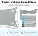 Quictent 12x16ft Rectangular Sun Shade Sail 185G HDPE Canopy 98% UV Block Outdoor Patio Garden Commercial Deck with Hardware Kit