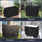 Patio Swivel Bar Set Covers, Waterproof Outdoor Bar Height Set Cover - Image 8