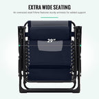JEAREY Oversized Padded Zero Gravity Chairs, Folding Lounge Chair Outdoor Patio - Image 4