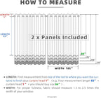 Waterproof Outdoor Curtain W105 x L84 - Grommet Top Sunlight Blocking Window Treatment Drapes Blackout Curtains for Home Bedroom Living Room Outdoor Patio Porch Gazebo (Cream, 2 Panels)