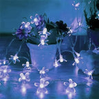 Indoor String Lights 33 ft White Cherry Blossom with 100 LEDs