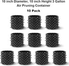 3 Gallon Air Pruning Container New Plastic Nursery Pot Fruit Vegetable Garden self-Planting pots, Size 10"x10", Black