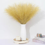 Faux Pampas Grass Stems, 30 Pcs Gold Silk Artificial Greenery