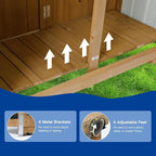 Outdoor Storage Cabinet Wood & Metal - Image 8