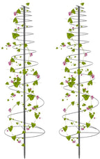 Trellis for Climbing Plants Outdoor, 2 Pack 73inch Tall Plants Trellis Support Metal Garden Trellis for Vegetables Flowers Plants Vine Support