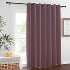 Blackout Dry Rose Sliding Door Curtains – W100 x L84, 1 Panel