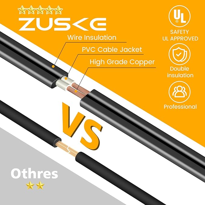 String Lights, 50 Ft Vintage Edison-Style Bulbs, Warm White, IP65 Waterproof