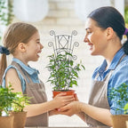 Stackable Plant Support Stakes, 2 Pack Metal Twig Plants Trellis for Indoor and Outdoor Use, Garden Accessories for House Potted Flower Monstera Trumpets 15.35 inch