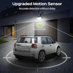 Adiding Solar Outdoor Lights, 2800LM LED Flood Lights with 16.4 Ft Cable, Remote Control Solar Motion Sensor Lights with 3 Modes, Solar Powered Security Lights for Outside Patio, Yard, Garage, 4 Pack