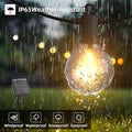 String Lights, 100FT Solar Outdoor Edison Bulbs in Warm White
