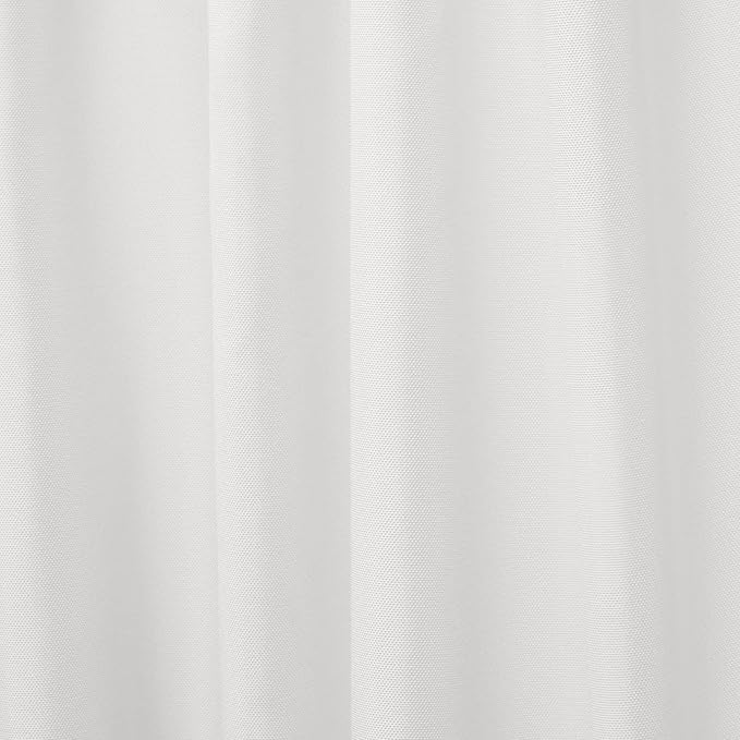 Exclusive Home Cabana Solid Indoor/Outdoor Light Filtering Hook-and-Loop Tab Top Curtain Panel Pair, 54"x120", Vanilla
