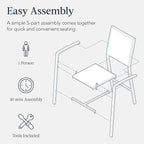 Best Choice Products Outdoor Bar Stools Set of 2, Bar Height, Patio Furniture, All Weather Mesh Design w/Armrest - Gray/Gray