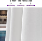 PURPLE LEAF 8' X 8' Patio Umbrella for Pool 7' High Offset Outdoor Cantilever Umbrella Swimming Pool Umbrella with 360°Rotation for Poolside White