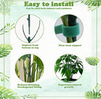 Stackable Monstera Moss Pole - 10 PCS Coir Plant Support Stakes for Indoor Plants, Bendable Totem Pole for Climbing Vines, Money Plant | Durable Indoor Plant Stakes (10 Pack)