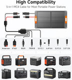 100W Portable Solar Panel for Power Station, 24% High Efficiency ETFE Foldable - Image 2