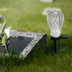 Solar Garden Angel Lights, Waterproof Outdoor Garden Angels Statue Decorations Angel Solar Lights for Cemetery Gravesite Grave Outside Yard Patio Lawn Porch