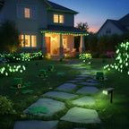 Linkind Solar Lights Outdoor Waterproof IP65, StarRay RGB Solar Spot Lights Outdoor, Color Changing Outdoor Solar Lights for Yard, Garden, Pathway, Holiday Decorations (Multicolor, 6 Pack)