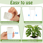 LemonRoad 20 Pack 2" Small Self Watering Pots for Indoor Plants with 20 Plant Label Mini White Plastic Planters with Water Level and Drainage Holes for Propagation, Succulents, and African Violet