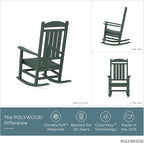 POLYWOOD Presidential Rocking Chair in Green