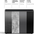 GSK Black Metal Planter Box with LED Light 30"H×10"W×37.9"L Span Rectangular Flower Trough Lighting Up Indoor Rectangle Insert Drainage Holes Garden Plants Outdoor Separation Space Garden Patio Porch