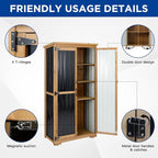 Outdoor Storage Cabinet Wood & Metal - Image 6