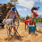 Coleman Big-N-Tall Camping Chair with Cup Holder & Side Pocket, Water-Resistant XL Outdoor Seat Supports up to 600 lbs, Great for Camping, Tailgating, Firepits, Patio, & More