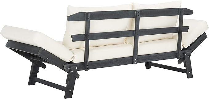 Safavieh PAT6745A Outdoor Collection Tandra Grey Modern Contemporary Daybed Day Bed