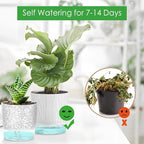 4 Pack Self Watering Pots for Indoor Plants, 4/5.5 Inch Lightweight Planters with Water Reservoir, Flower Pots for African Violet, Spider Plant, Orchid